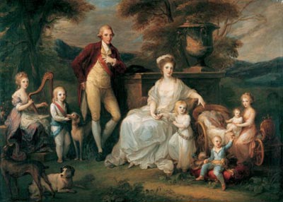 Ангелика Кауфман. Фердинанд IV с семьей 1783